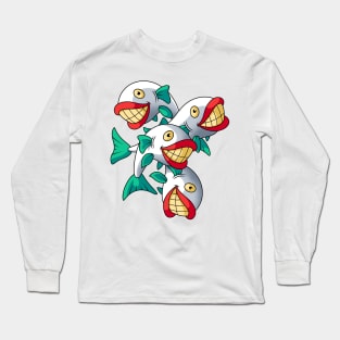 Smiling Fish Long Sleeve T-Shirt